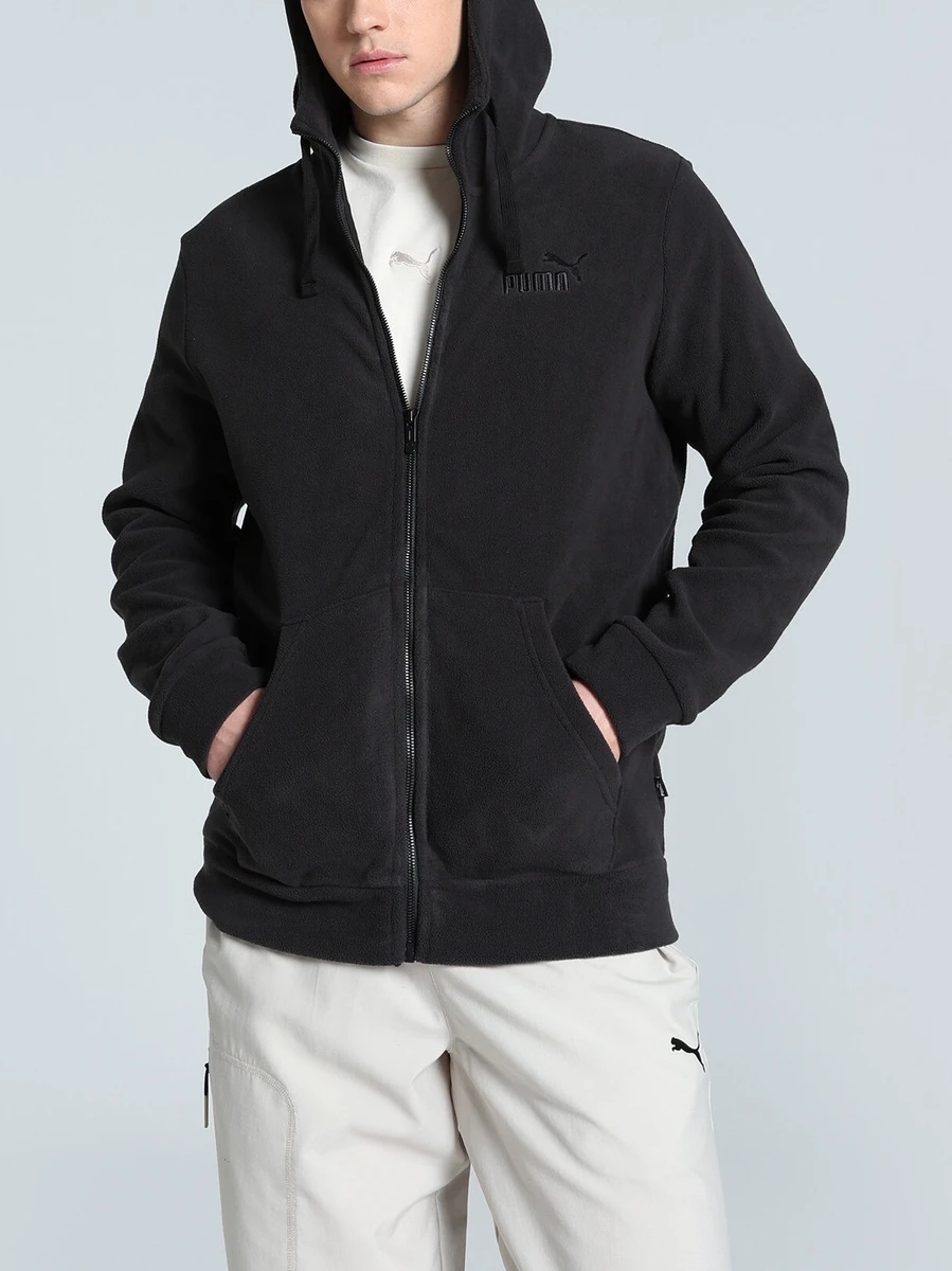 Puma Джемпер мужской ESS ELEVATED POLARFLEECE FULL-ZIP HOODIE