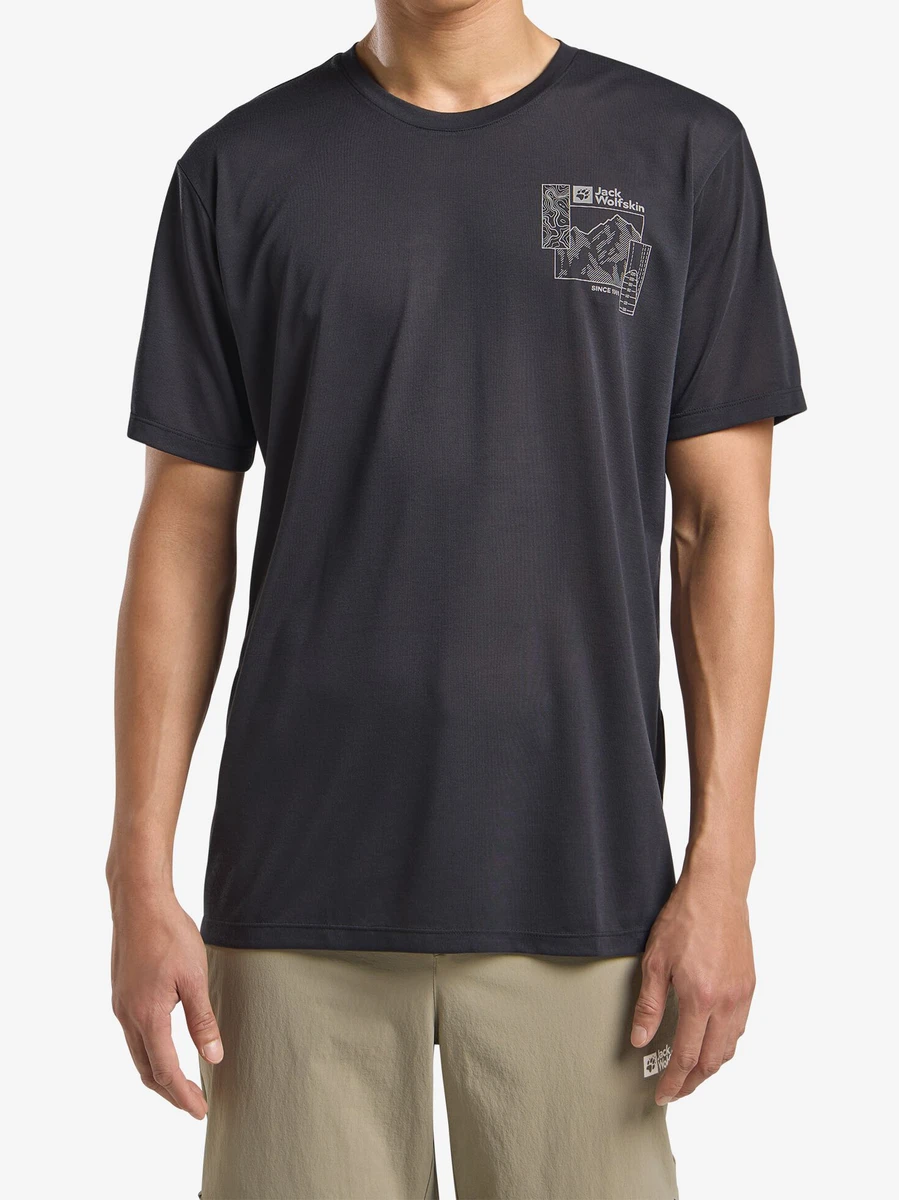 Jack Wolfskin Футболка мужская VONNAN GRAPHIC T M