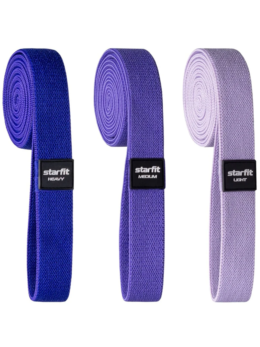 STARFIT Эспандеры для кроссфита, текстиль, 3 шт.