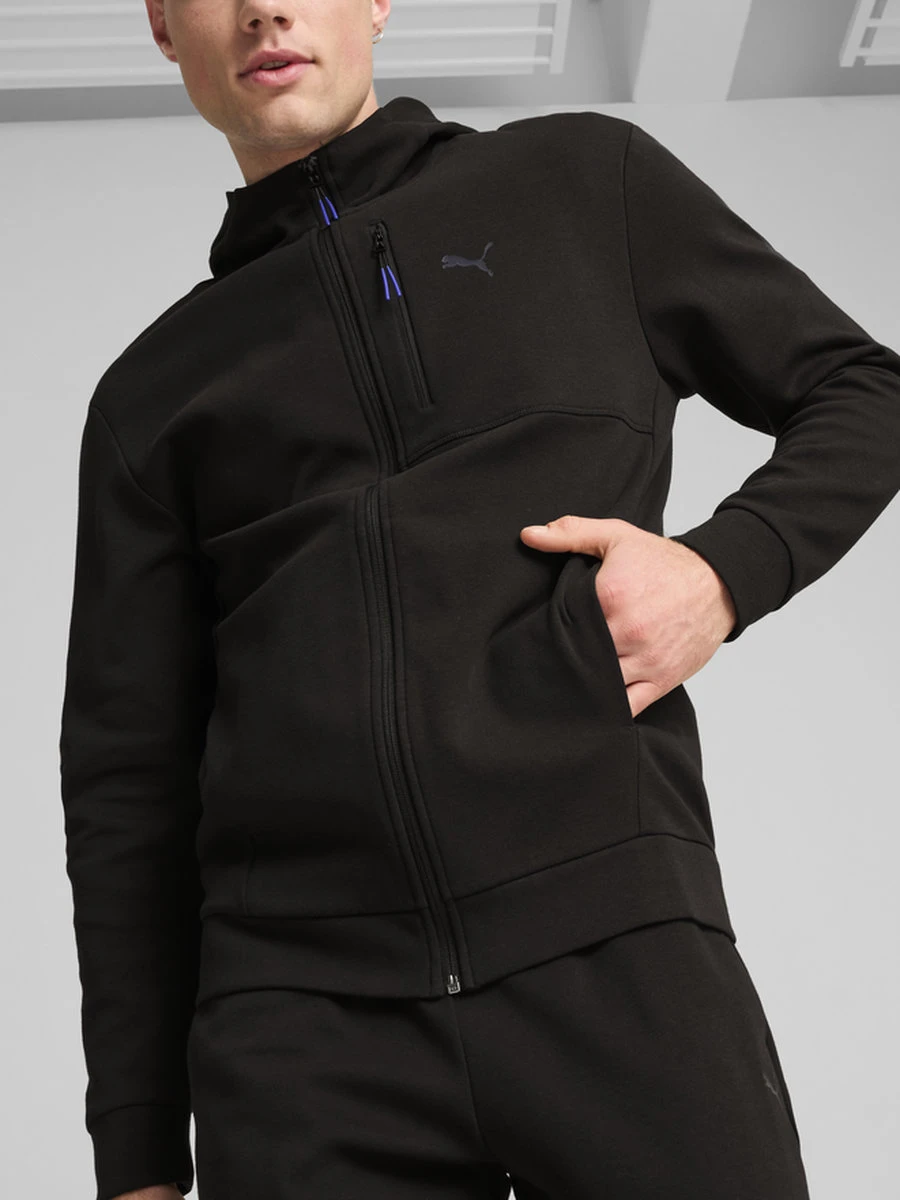 Puma Джемпер мужской OPEN ROAD FULL-ZIP HOODIE DK PUMA BLACK