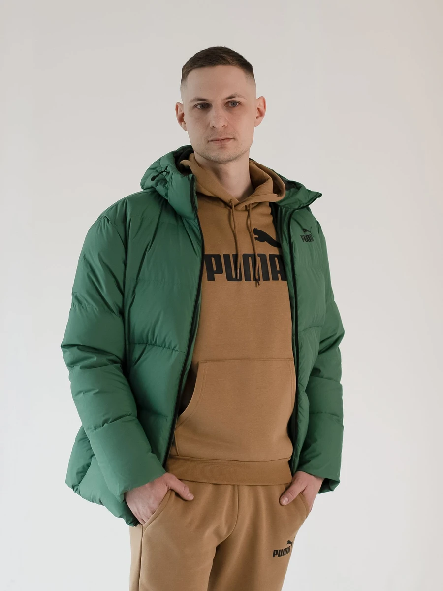 Puma Куртка-пуховик мужская HOODED DOWN PUFFER