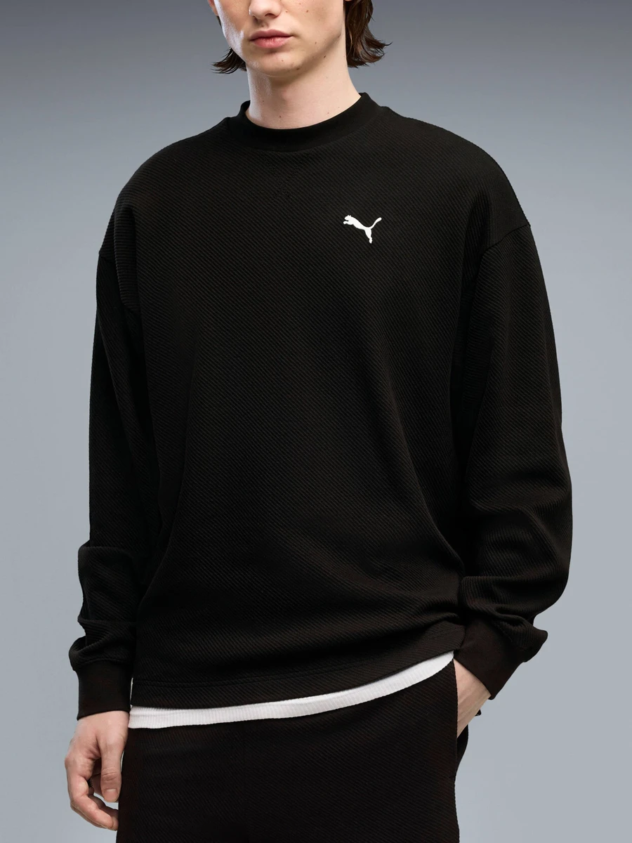 Puma Джемпер мужской ESS ELEVATED RELAXED MATERIAL CREW