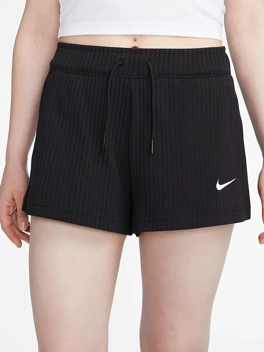 Nike Шорты женские NSW RIB JRSY HR SHORT