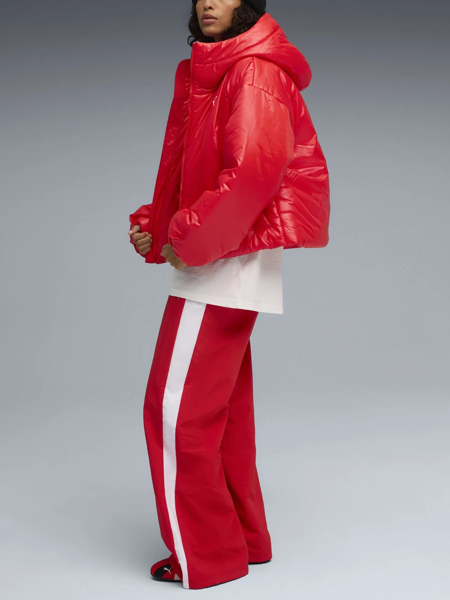 Puma Куртка утеплённая женская WARDROBE ESS SHINY HOODED PADDED JACKET