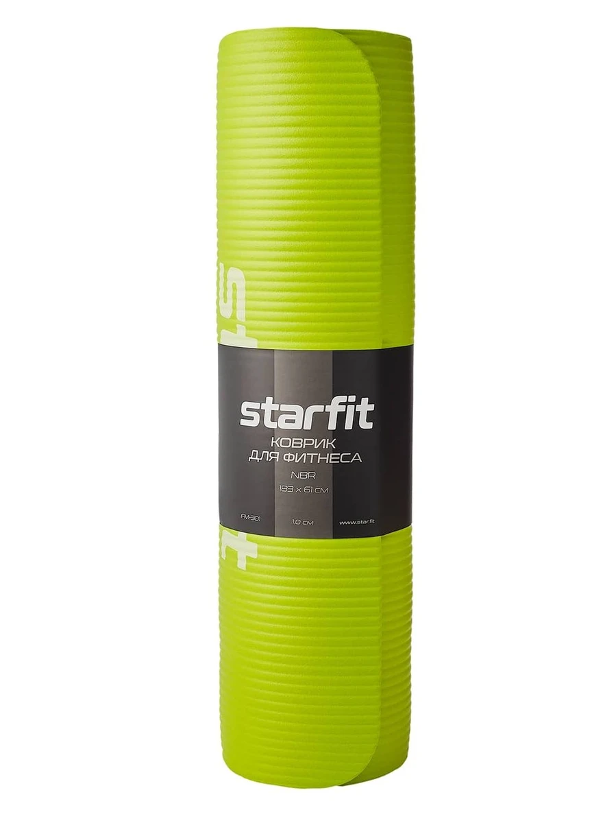 Starfit Коврик для йоги и фитнеса, 183x61x1см.