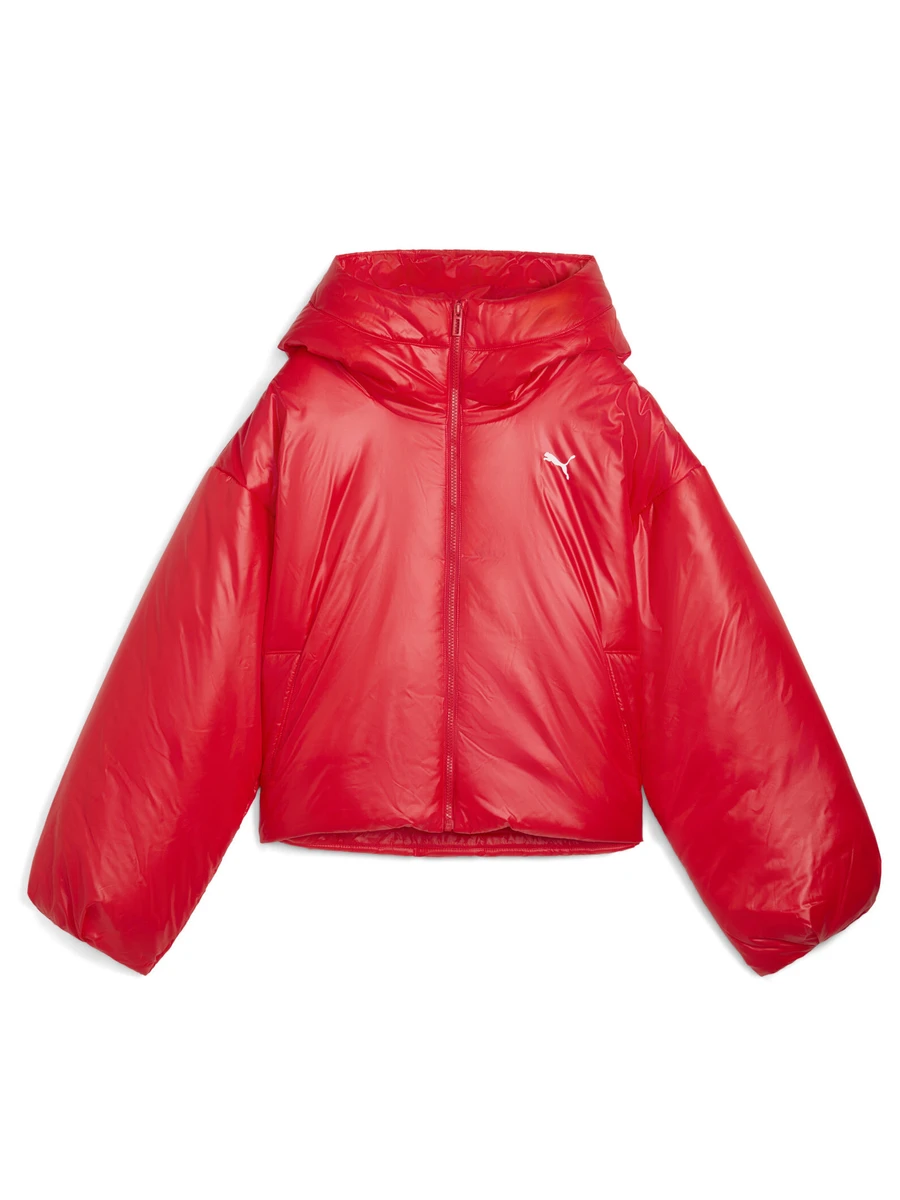 Puma Куртка утеплённая женская WARDROBE ESS SHINY HOODED PADDED JACKET