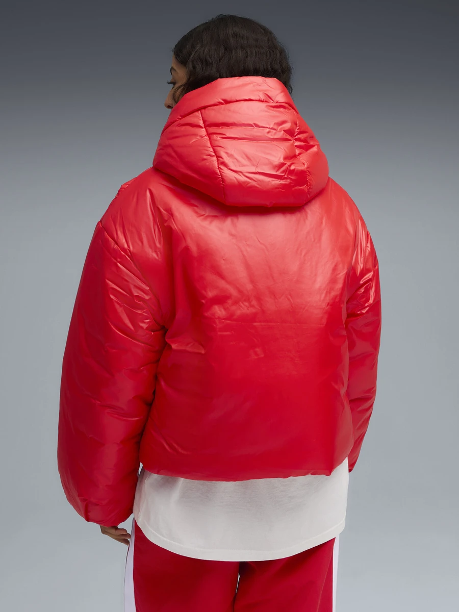 Puma Куртка утеплённая женская WARDROBE ESS SHINY HOODED PADDED JACKET