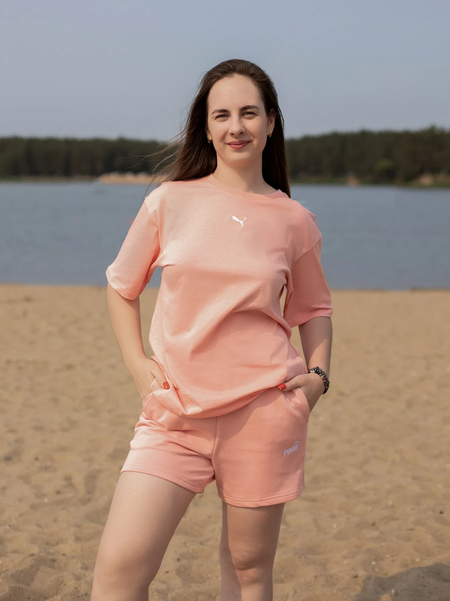 Puma Шорты женские ESS SMALL NO. 1 LOGO 5 HIGH-WAIST SHORTS TR (S)