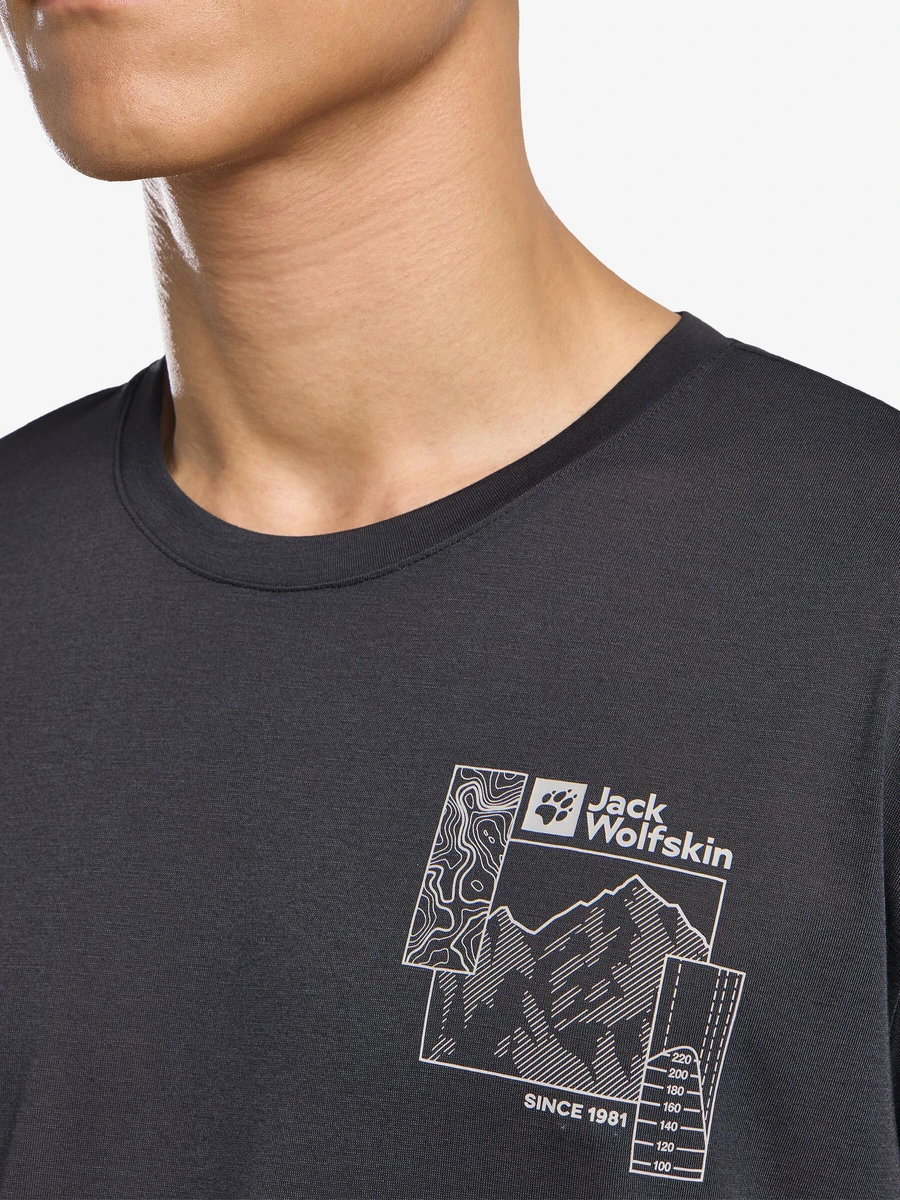 Jack Wolfskin Футболка мужская VONNAN GRAPHIC T M