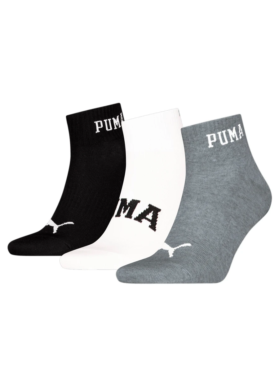 Puma Носки UNISEX LOGO QUARTER 3P (3 пары)