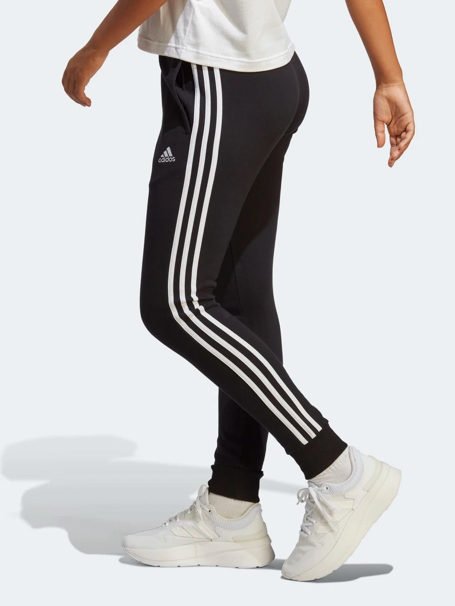 Adidas Брюки женские ESSENTIALS 3-STRIPES FRENCH TERRY CUFFED JOGGERS