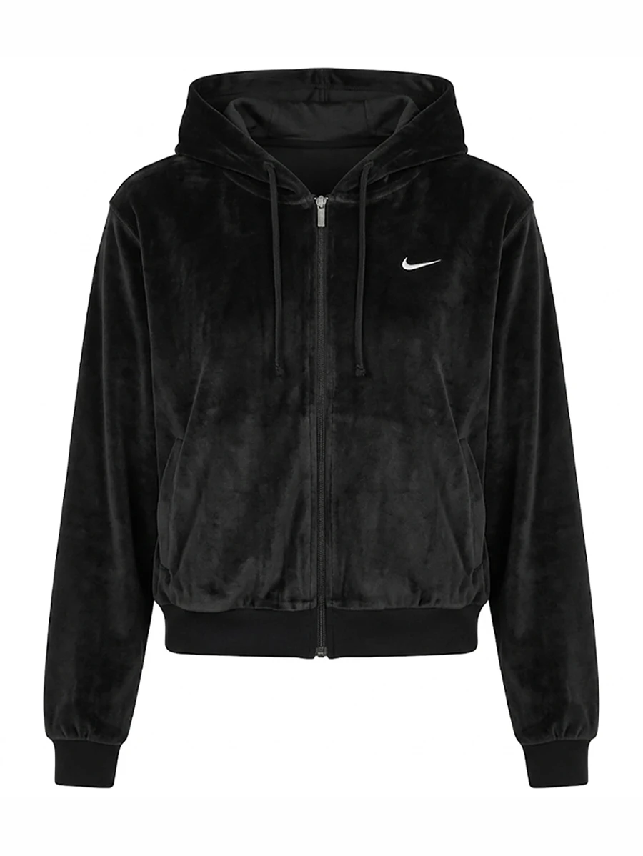 Nike Джемпер женский Nike Sportswear Chill Knit Loose Velour Full Zip Hoodie