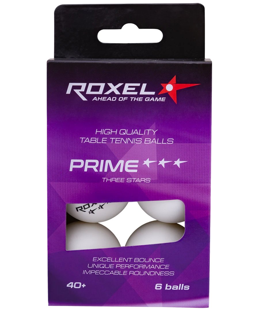Roxel Мяч для настольного тенниса Roxel 3* (6шт.)