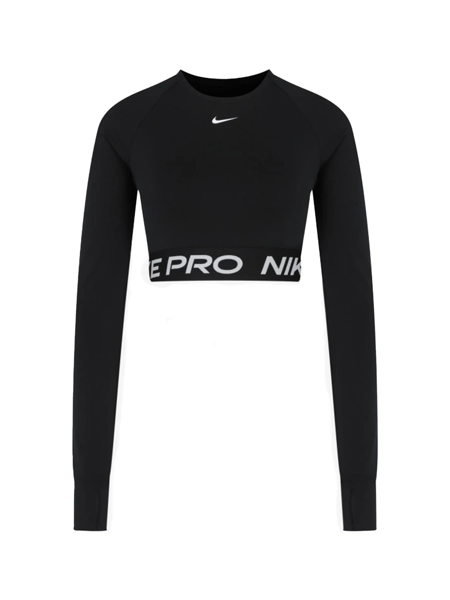 Nike Топ с длинным рукавом женский PRO DF 365 CROP LS
