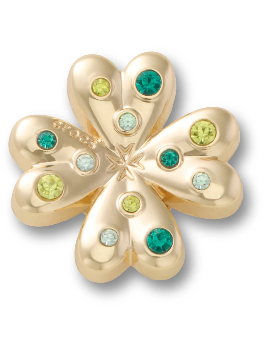 Crocs Джиббитс GOLD SMT GEM CLOVER