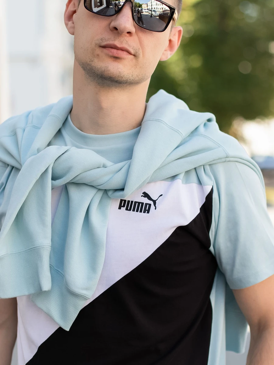 Puma Футболка мужская POWER COLORBLOCK TEE