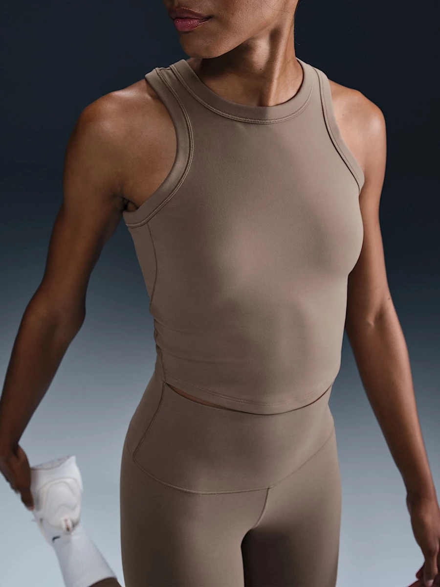 Nike Топ женский ONE FITTED DF CROP TANK