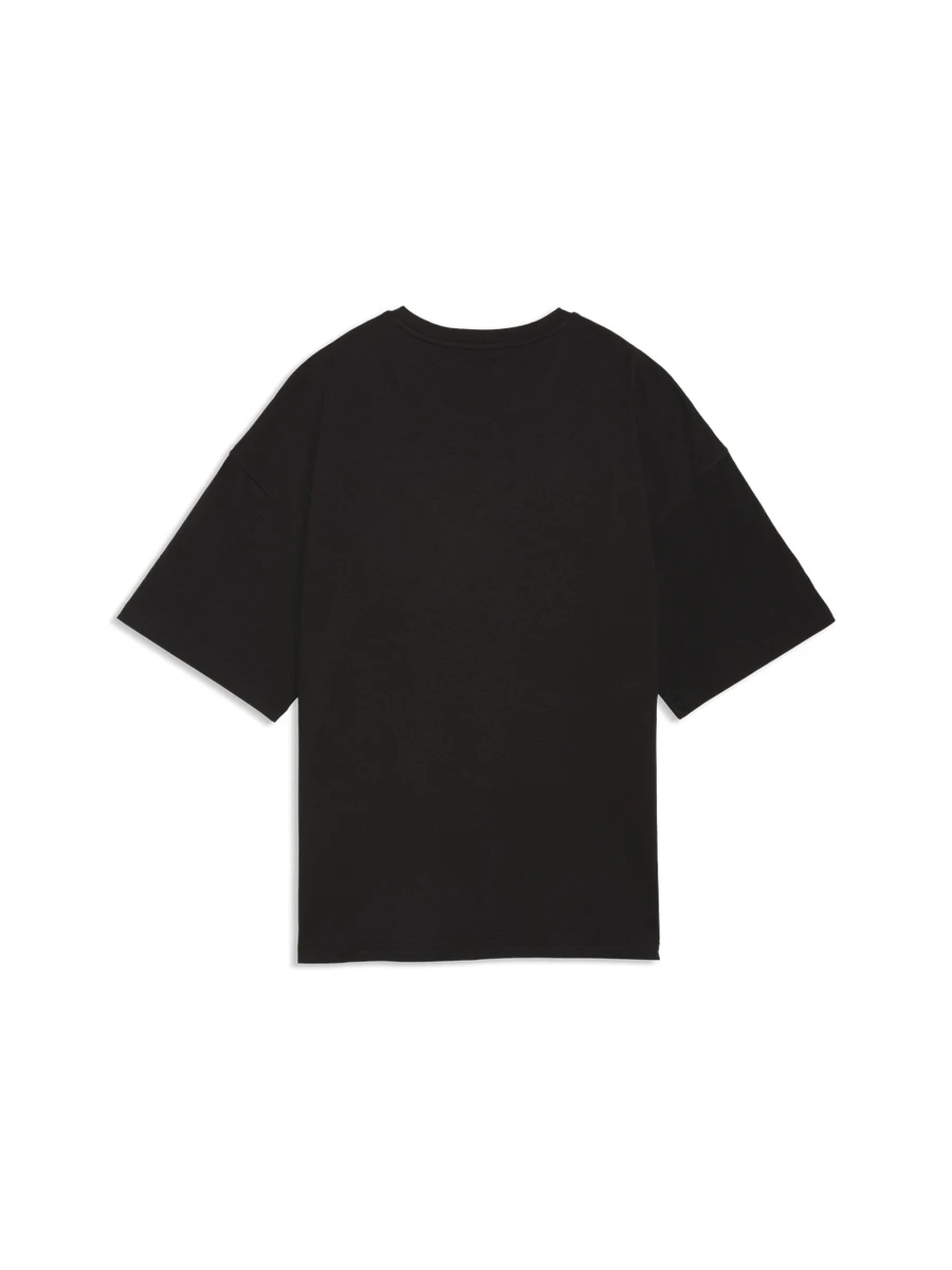 Puma Футболка женская ESS GRAPHICS LEO LUXE BEDAZZLED OVERSIZED TEE