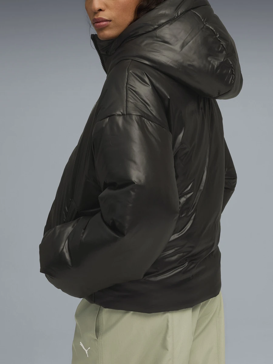 Puma Куртка утеплённая женская WARDROBE ESS SHINY HOODED PADDED JACKET