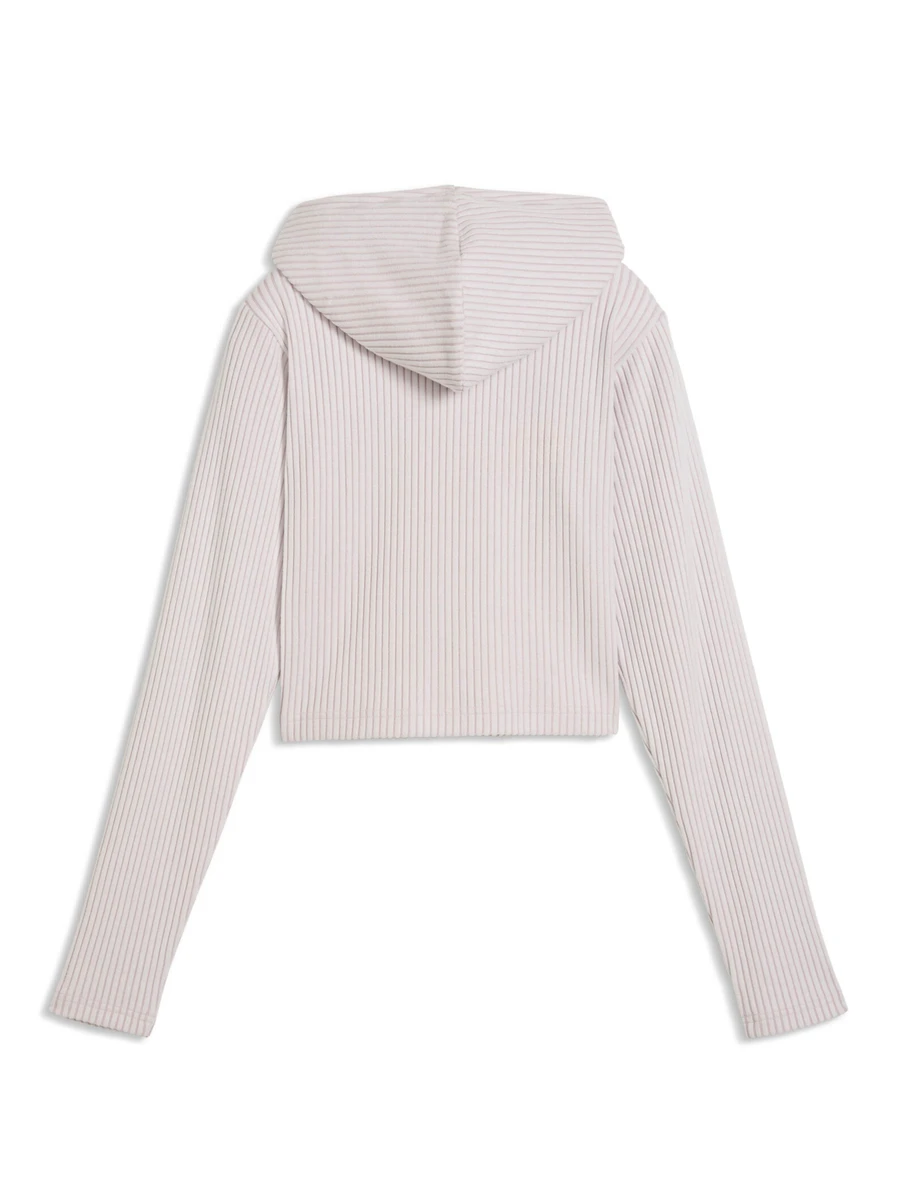 Puma Джемпер женский ESS RIBBED FULL-ZIP SOFT TOUCH HOODIE