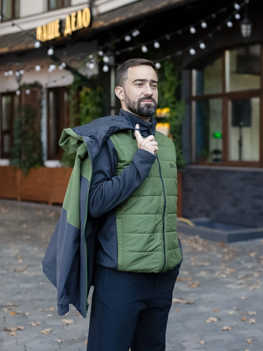 Jack Wolfskin Куртка утеплённая мужская 3 в 1 GLAABACH 3IN1 JKT M
