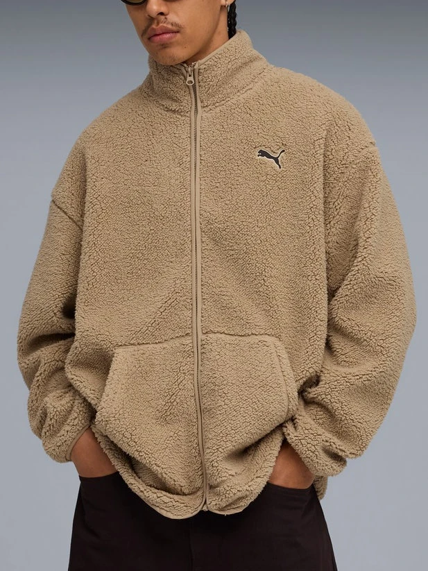 Puma Джемпер мужской ESS ELEVATED RELAXED WINTERIZED FULL-ZIP SHERPA