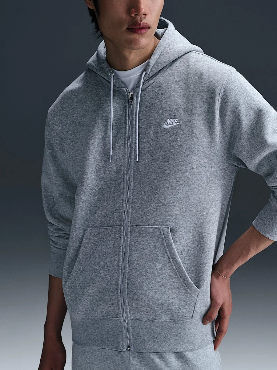 Nike Джемпер мужской NK CLUB BB FZ HOODIE
