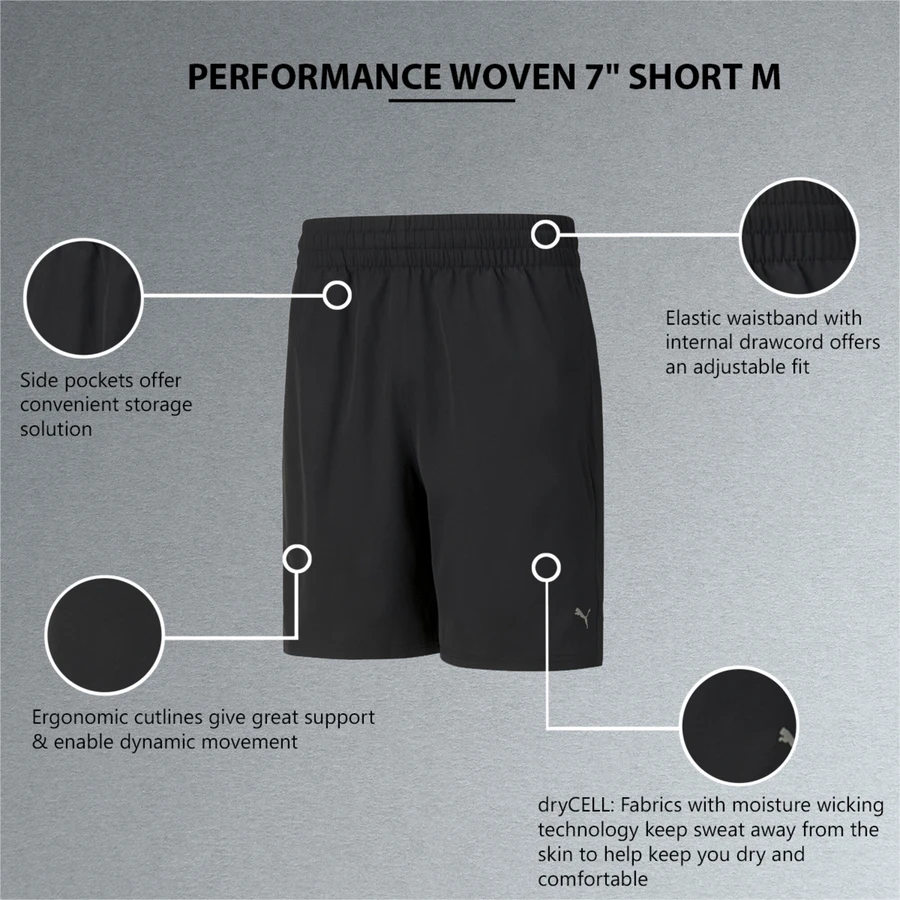 Puma Шорты мужские PERFORMANCE WOVEN 7 SHORT M