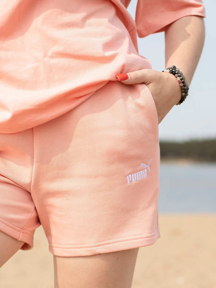 Puma Шорты женские ESS SMALL NO. 1 LOGO 5 HIGH-WAIST SHORTS TR (S)