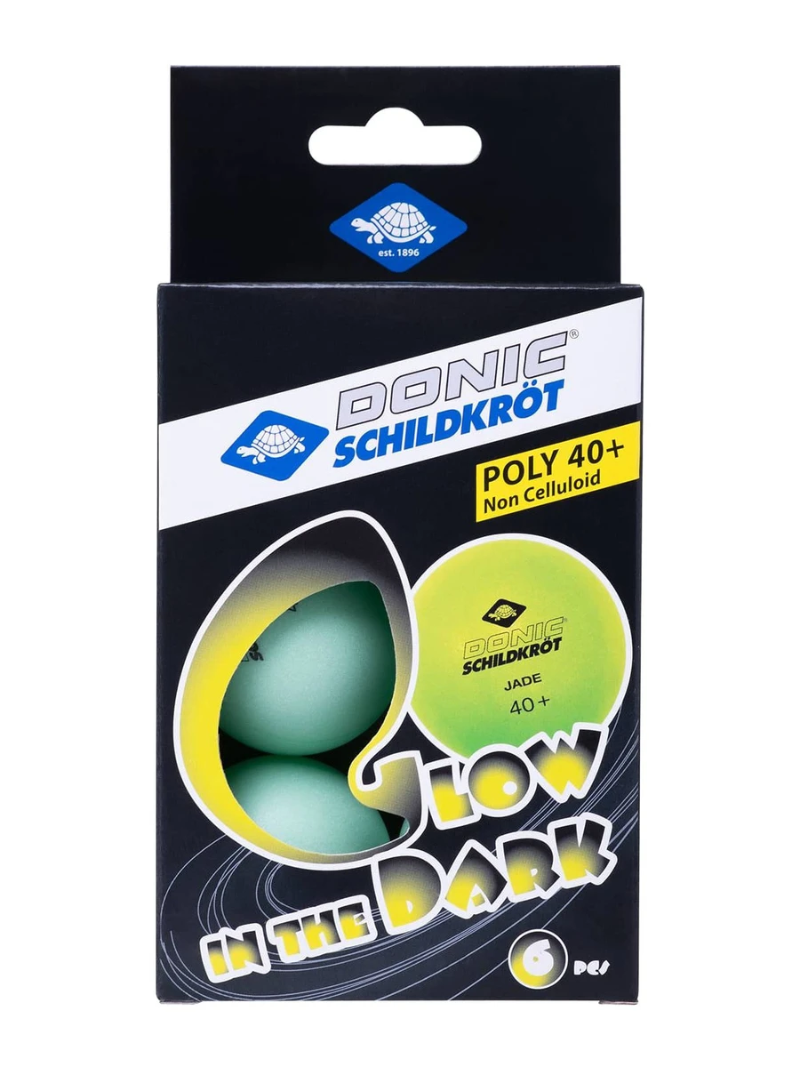 Donic Мячи для настольного тенниса GLOW INTHE DARK (6 шт.)