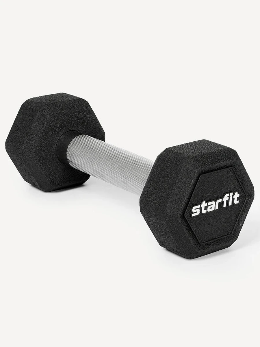 Starfit Гантель гексагональная 2кг, обрезиненная