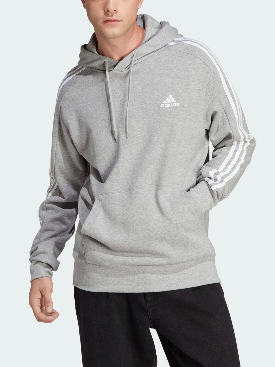 Adidas Джемпер мужской ESSENTIALS FRENCH TERRY 3-STRIPES HOODIE