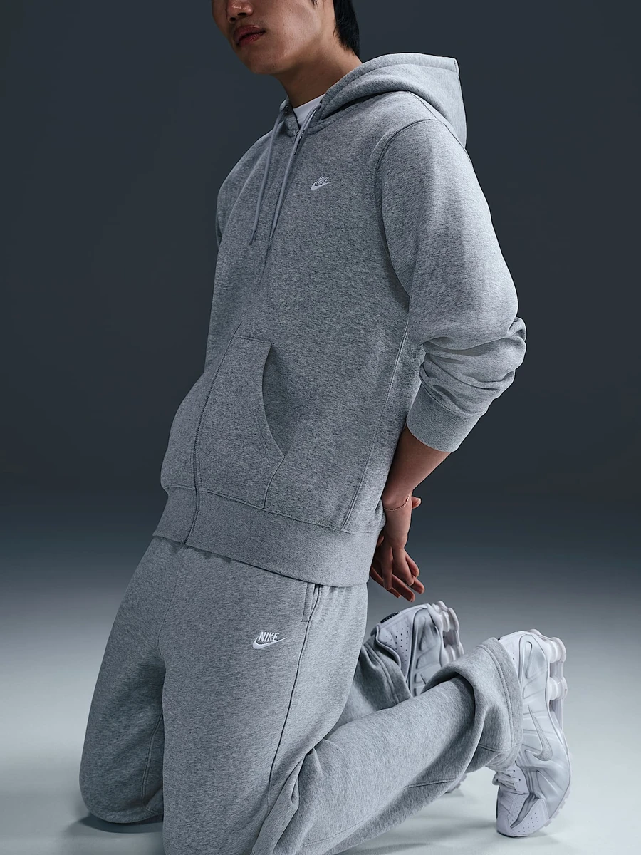 Nike Джемпер мужской NK CLUB BB FZ HOODIE