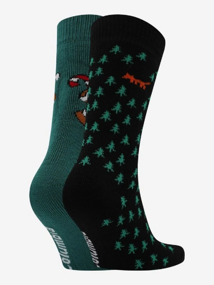 Columbia Носки CHRISTMAS COOKIE/TREES THERMAL CREW BRUSHED 2PK GIFT BOX (2 пары)
