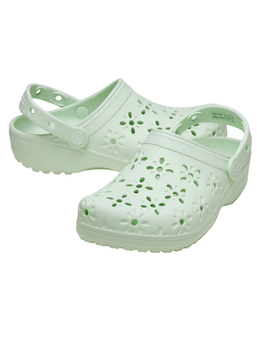 Crocs Сабо CLASSIC FLORAL CUT OUT CLOG