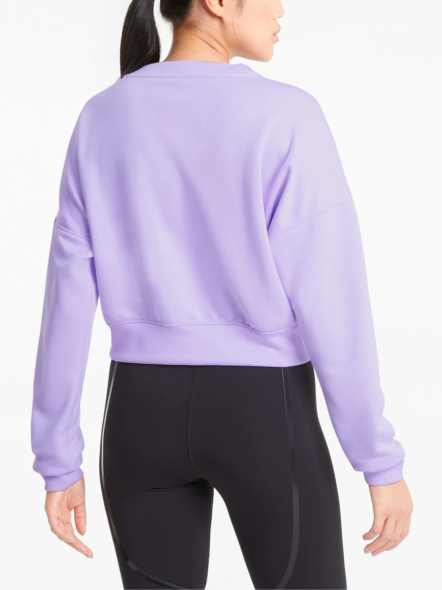 Puma Джемпер женский TRAIN ZIP CREW SWEATSHIRT LIGHT LAVENDER