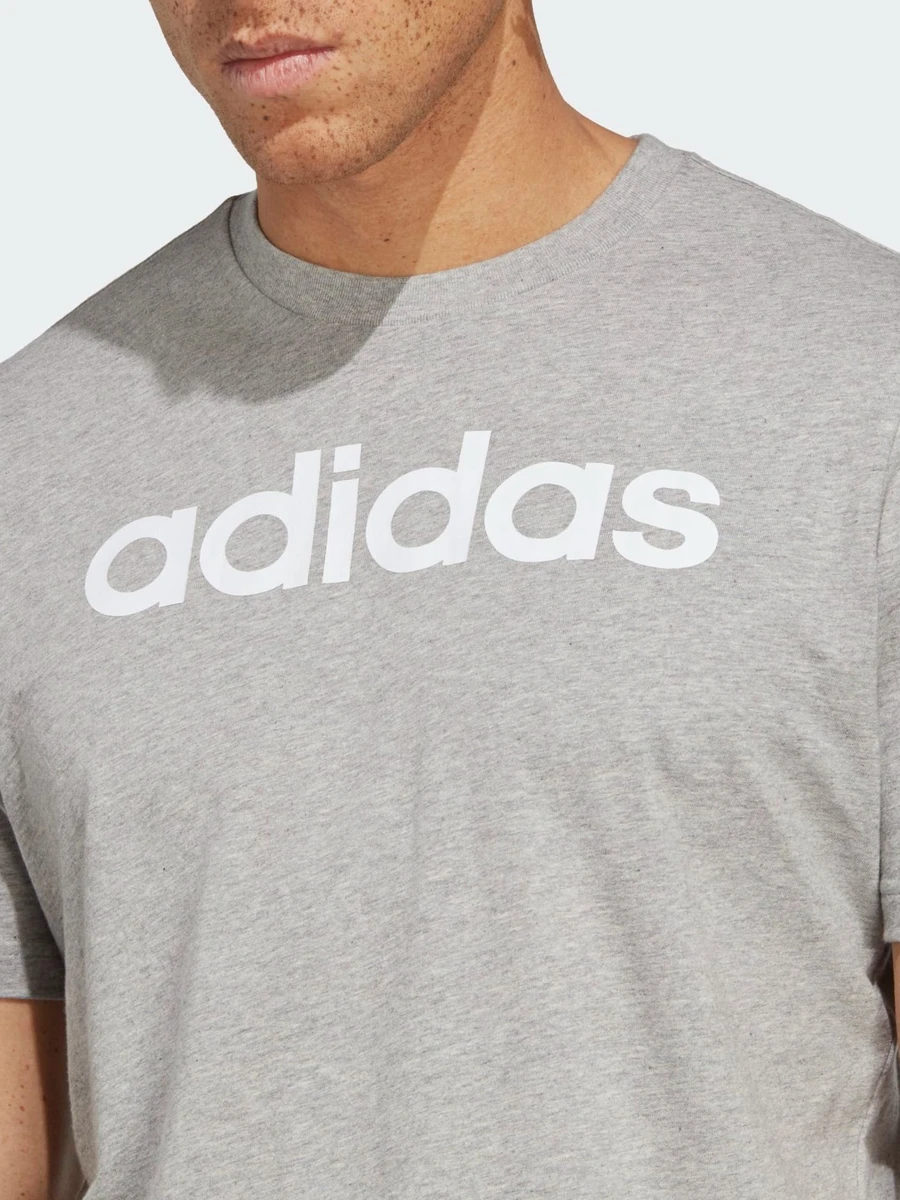 Adidas Футболка мужская EMBROIDERED LOGO T-SHIRT LINEAR JERSEY SIMPLE ESSENTIALS