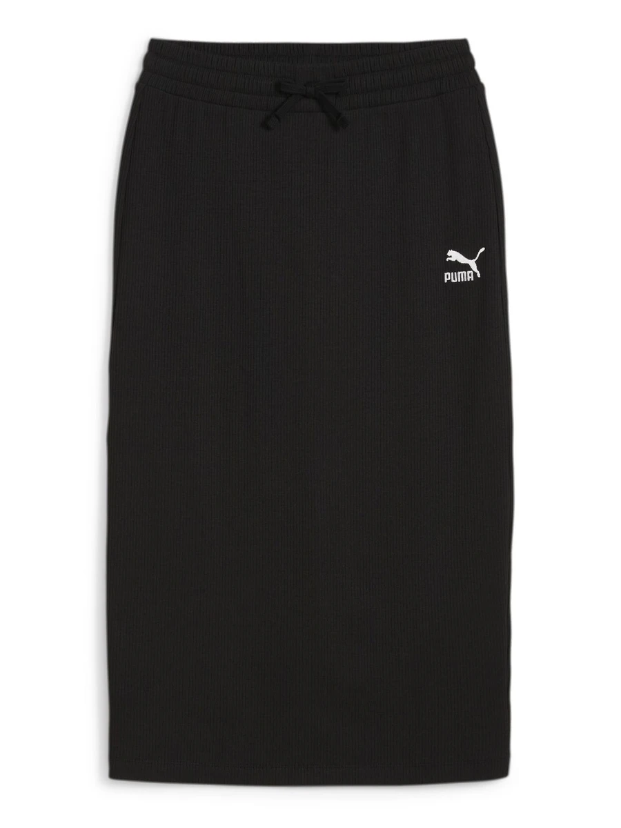 Puma Юбка женская CLASSICS RIBBED MIDI SKIRT