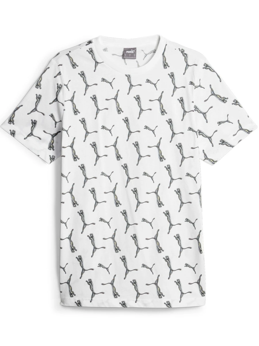 Puma Футболка мужская ESS+ LOGO LAB HOLIDAY AOP