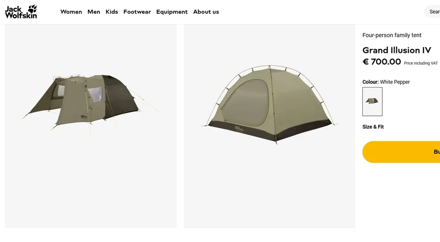 Jack Wolfskin Палатка GRAND ILLUSION IV