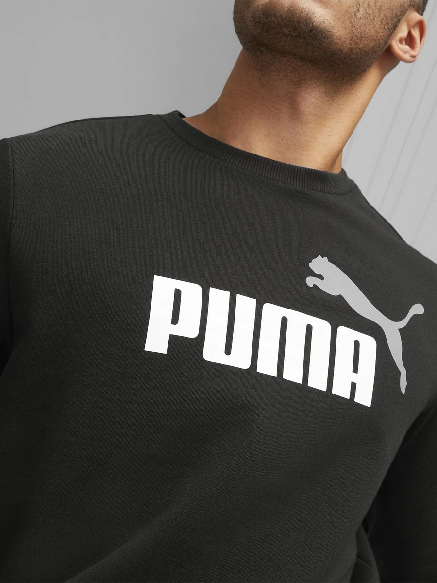 Puma Джемпер мужской ESS+ 2 COL BIG LOGO CREW TR