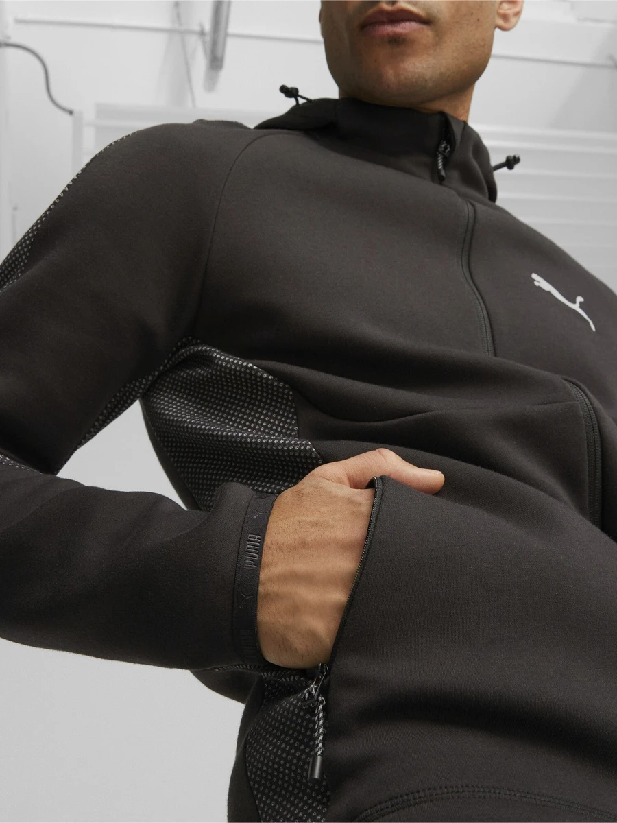 Puma Джемпер мужской EVOSTRIPE FULL-ZIP HOODIE DK