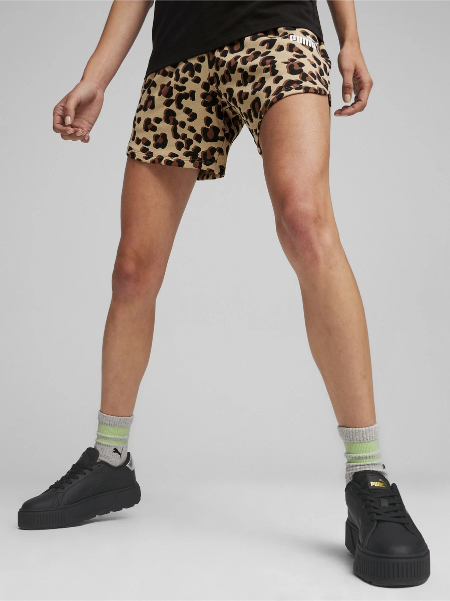 Puma Шорты женские ESS+ ANIMAL 5 AOP SHORTS