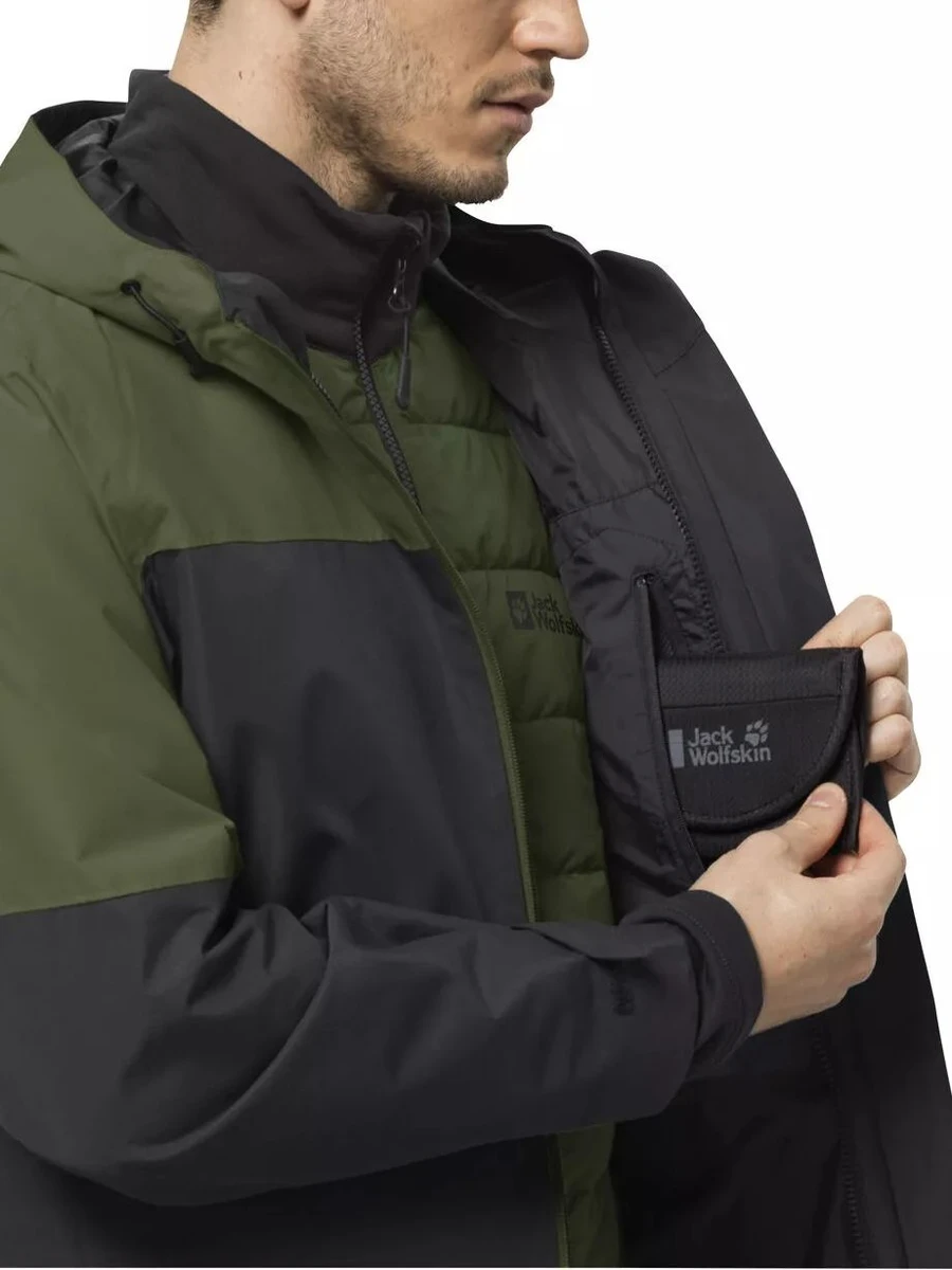 Jack Wolfskin Куртка утеплённая мужская 3 в 1 GLAABACH 3IN1 JKT M