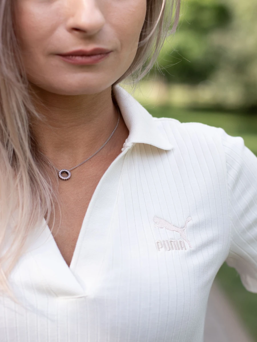 Puma Платье женское CLASSICS RIBBED V-COLLAR DRESS