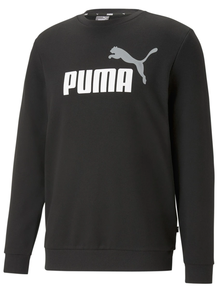 Puma Джемпер мужской ESS+ 2 COL BIG LOGO CREW TR