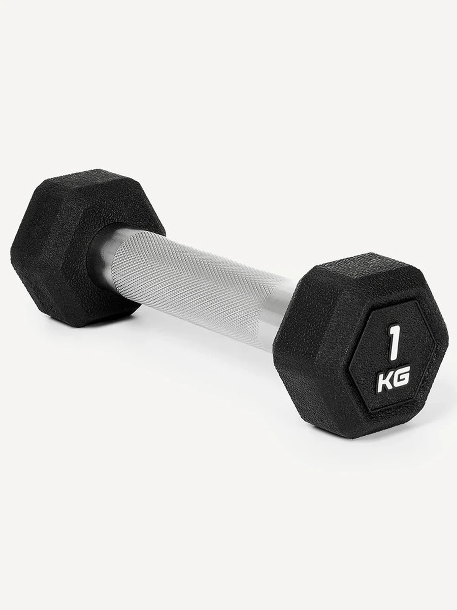 Starfit Гантель гексагональная 1кг, обрезиненная