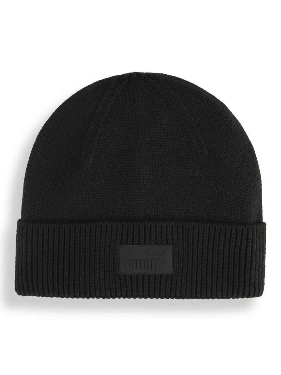 Puma Шапка ESS ELEVATED RUBBER PATCH LOW CROWN BEANIE