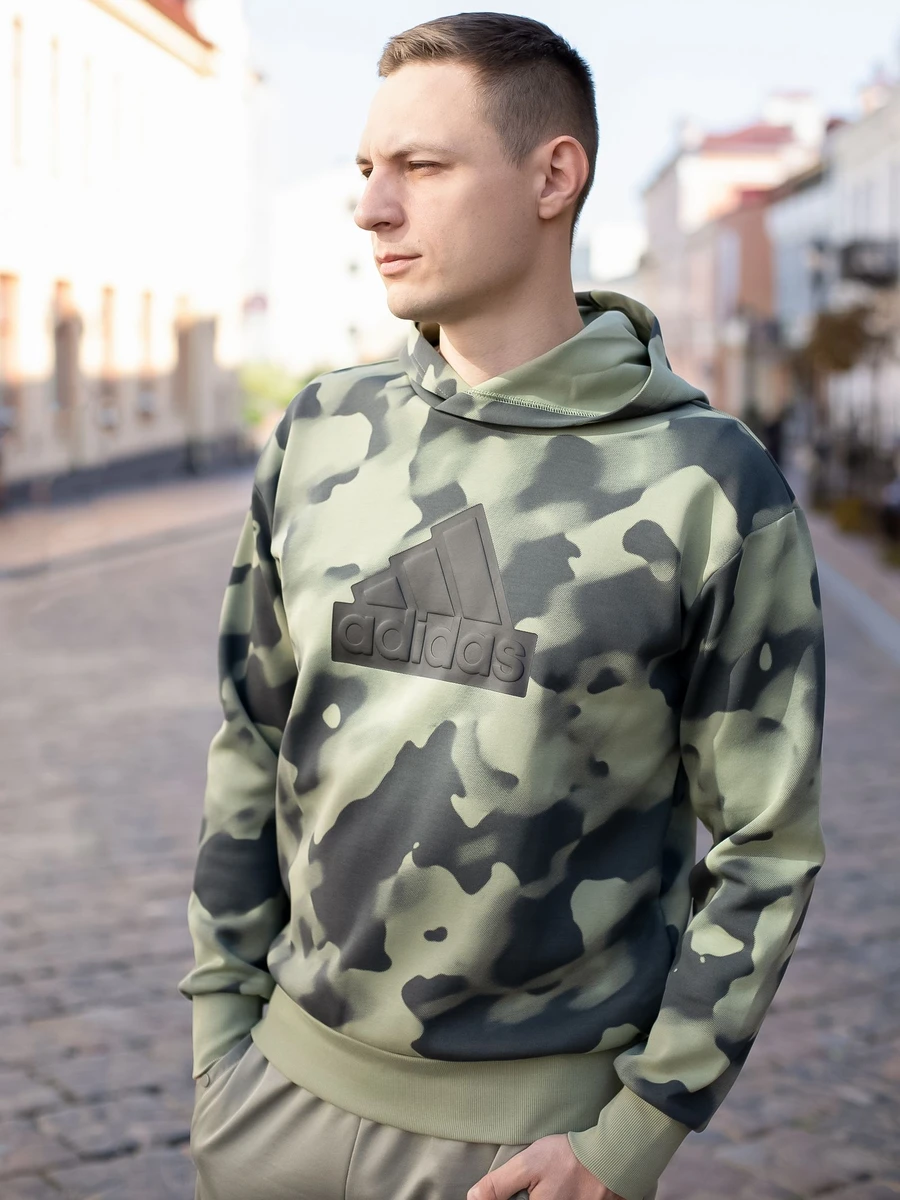 Adidas Джемпер мужской M FI BOS HD AOP