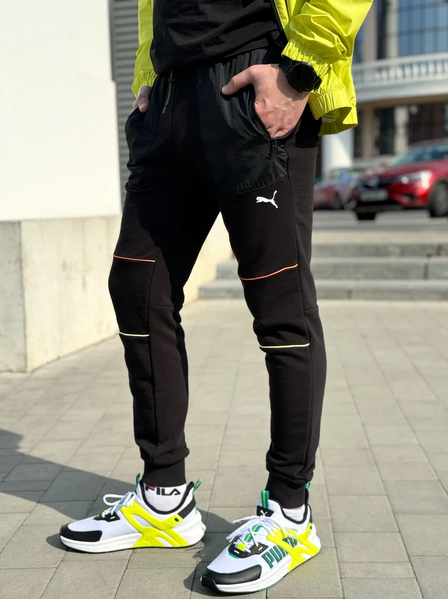 Puma Брюки мужские PL SWEAT PANTS PUMA BLACK